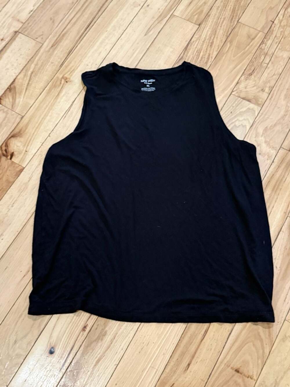 Nine West Soft Spun Black Tank Top XL